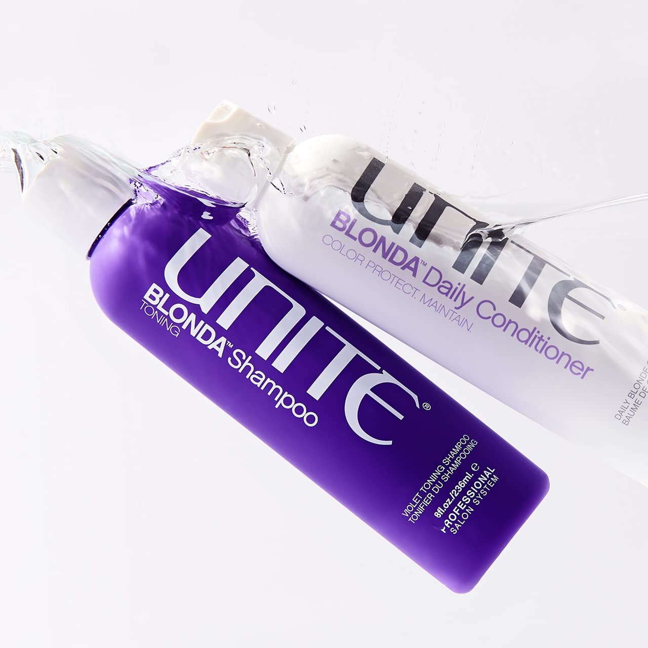 UNITE Hair – BLONDA Daily Conditioner – Purple Formula – Maintains Blonde, Hydrates, Protects, 8oz