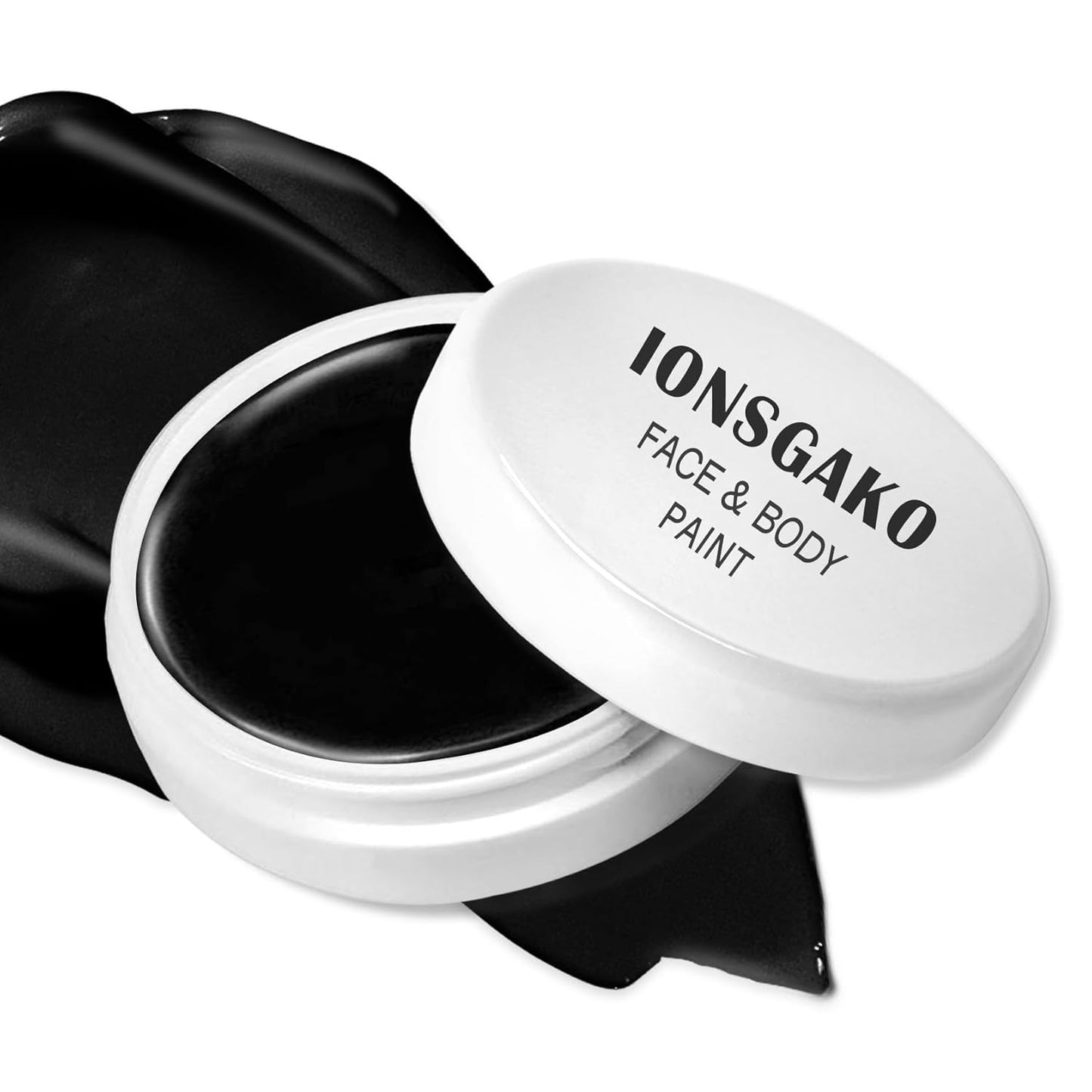 Black Face & Body Paint Palette - Oil Based Professional Makeup for Halloween, Clown, Stage, Zombie & Vampire