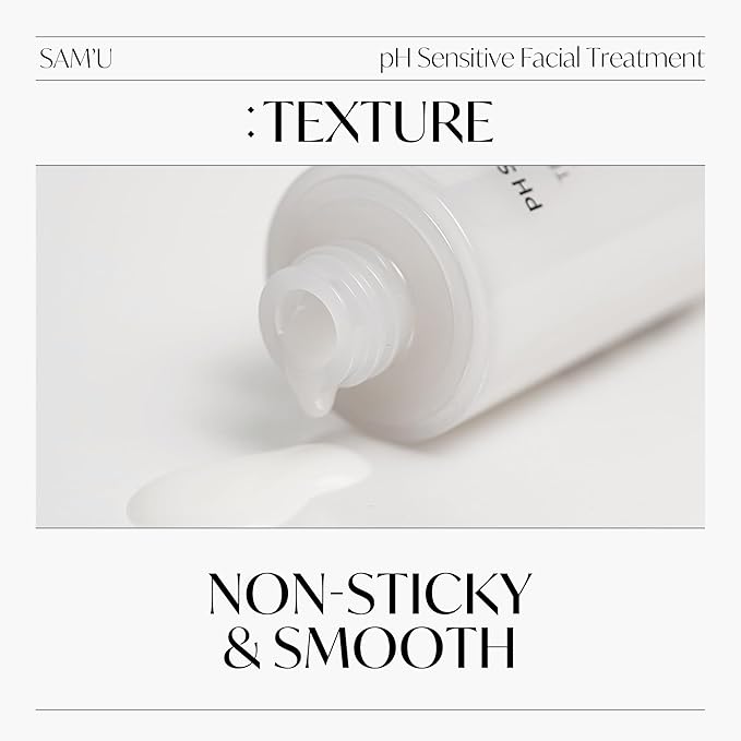 SAM'U pH Sensitive Facial Treatment – Nourishing, Hydrating Facial Treatment with Ceramides – Korean Skin Care Treatment Face Serum – 1.69 Fl Oz