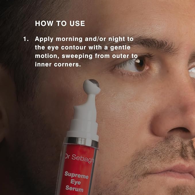 Supreme Eye Serum (0.5 fl oz) - Advanced Roll-On Formula | Designed to Aid Smoother Younger & Firmer-Looking Skin | Helps Reduce Puffiness Circles Fine Lines & Wrinkles | Boosts Elasticity