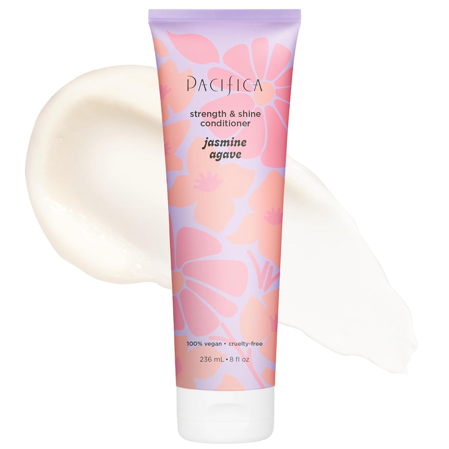 Pacifica Jasmine Agave Strength & Shine Conditioner – Repair Treatment for Dry, Damaged & Bleached Hair, Strengthens & Restores Shine, Clean Beauty, Vegan Cruelty-Free Dermatologist Tested