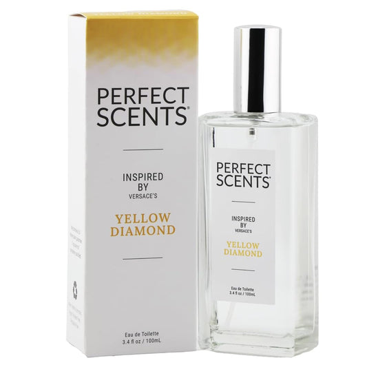 Perfect Scents Fragrances, Inspired by Versace’s Yellow Diamond, Women’s Eau de Toilette, CLEAN, Vegan, Paraben-Free, Phthalate-Free, Never Tested on Animals, 3.4 Fluid Ounces