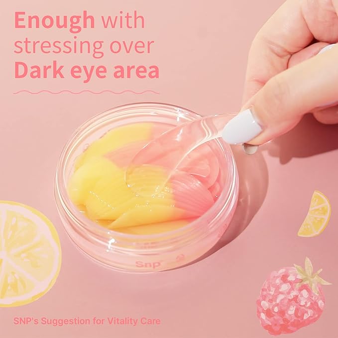 SNP [K Beauty Dual Pop Eye Patch | Eye Mask for Hydrating,Moisturizing and Firming All Skin Types | Treatment for Wrinkle and Puffy Eyes | Korean Skincare Eye Mask | 30 Patches