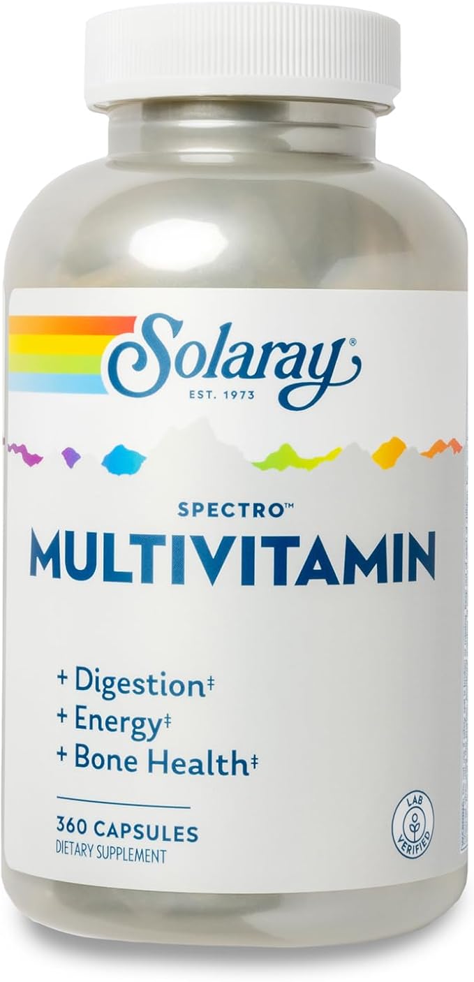 SOLARAY Spectro Multivitamin with Iron (60 Servings, 360 Capsules)
