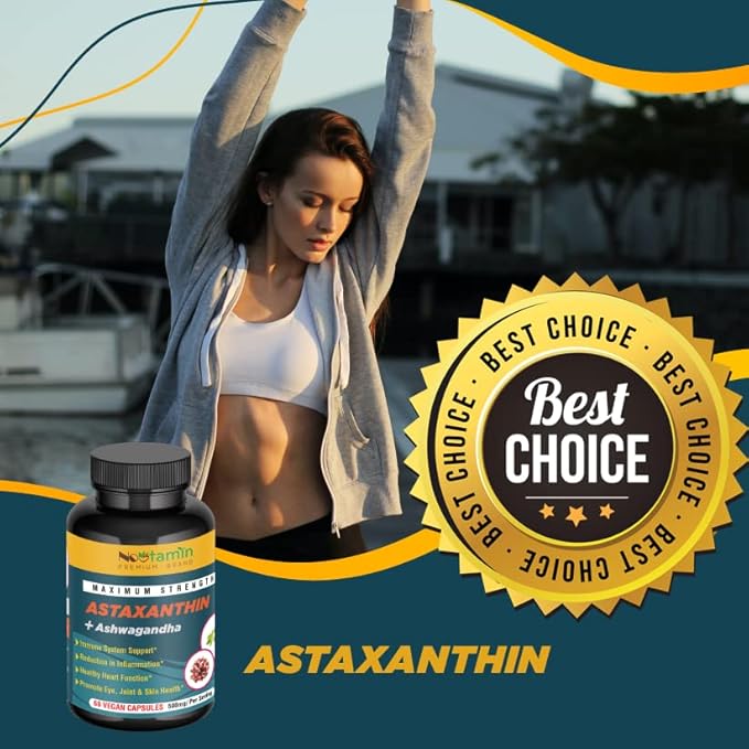 Nootamin Extra Strength Astaxanthin 15mg Supplement 60 Vegan