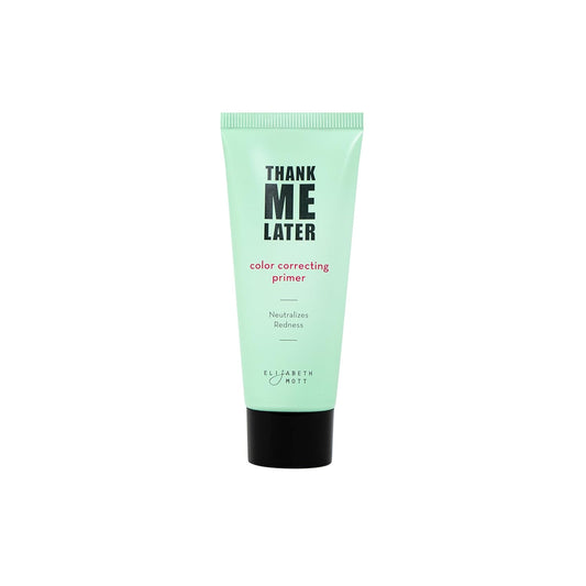 Elizabeth Mott Thank Me Later Color Correcting Face Primer Jumbo 60g (2X Size) – Niacinamide & Cica Soothes Redness – Evens Skin Tone, Grips Makeup for All-Day Wear – Cruelty-Free
