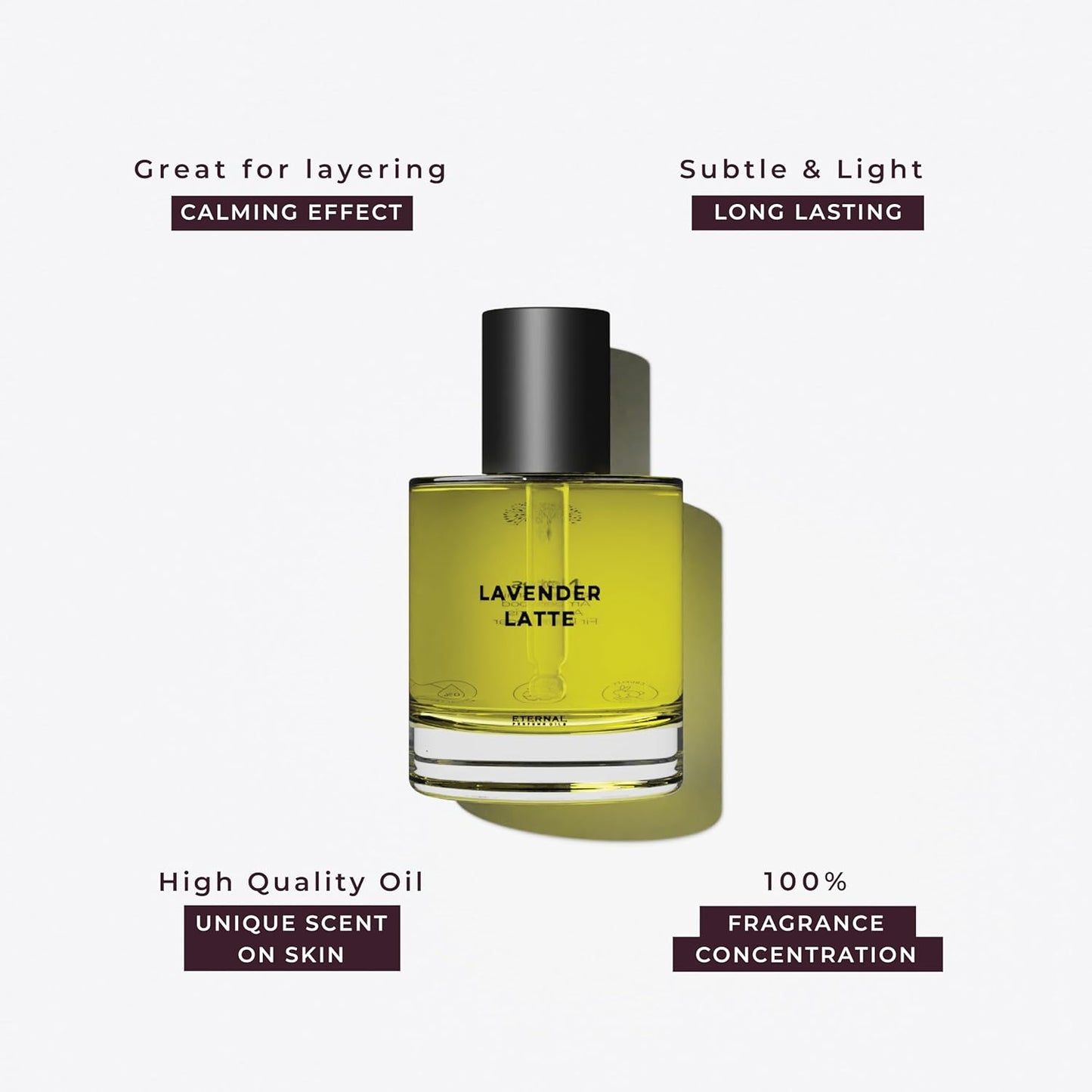 Lavender Latte Perfume Oil Inspired by G0ddess B Real | Long Lasting Perfume Oil for Women and Men (Unisex) - 50ml with 30ml Lavender Latte (Pack of 2)