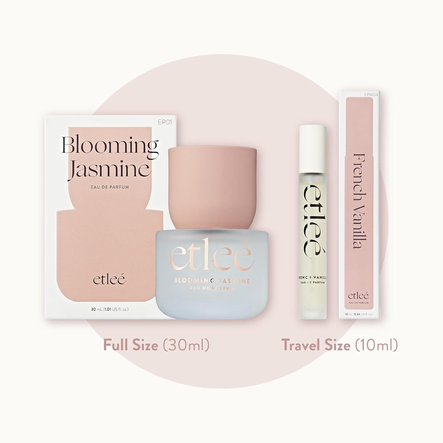 Blooming Jasmine Eau de Parfum 1.01oz, Long Lasting Perfume Inspired by Val's Born in Roma, Oriental Floral Notes With Vanilla, Neroli, Citrus Bergamot & Musk, Luxury Fragrance for Women & Men