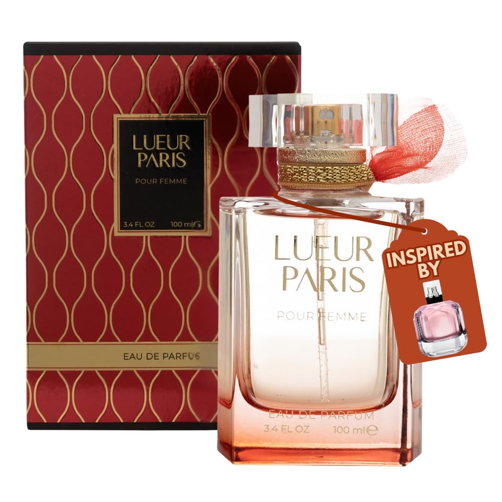 Lueur Paris Pour Femme Womens Perfume - INSPIRED by A WORLD RENOWED WOMEN'S PERFUME - Fruity, Floral, Patchouli, Sweet, Citrus, White Musk - 3.4 fl oz / 100 ml