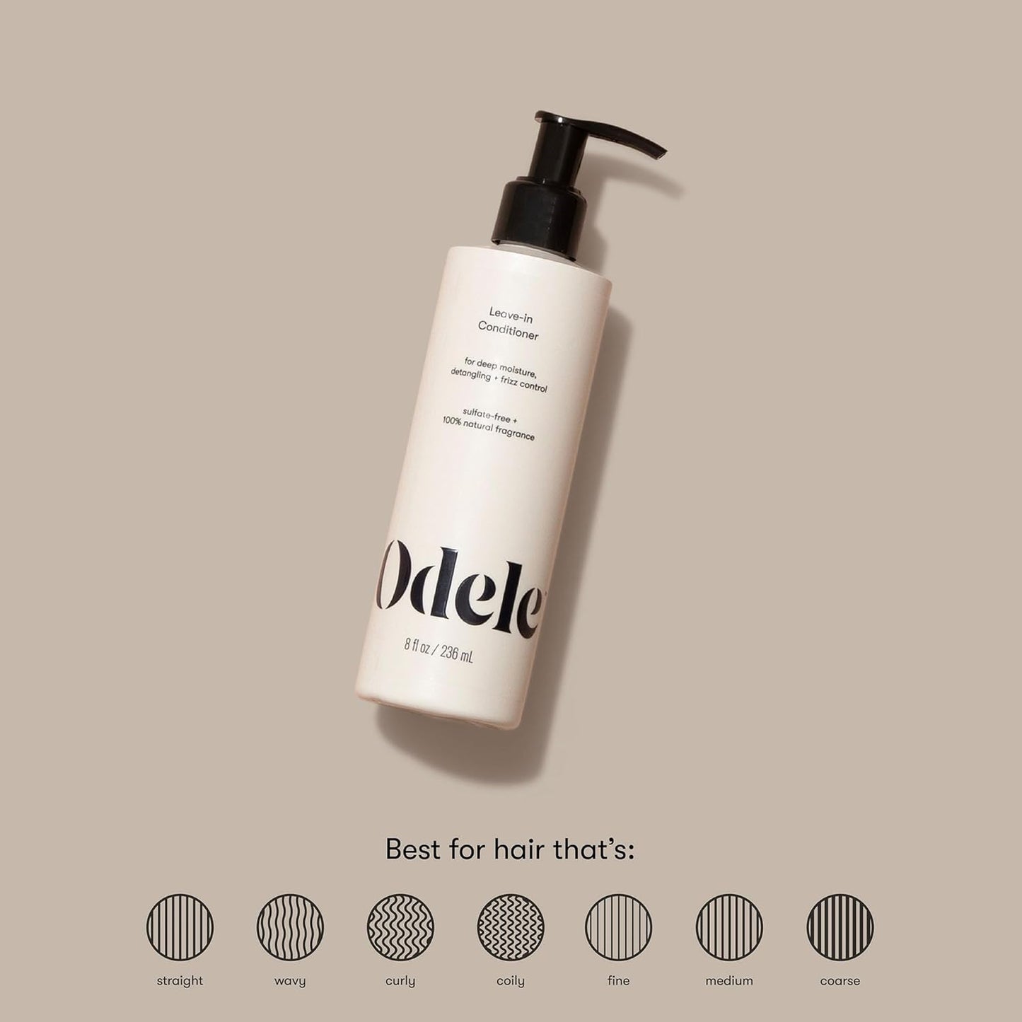 Odele Leave-In Conditioner, for Deep Moisture, Detangling, Frizz Control, Weightless Shine, and All Hairy Types & Textures, 32 FL Oz