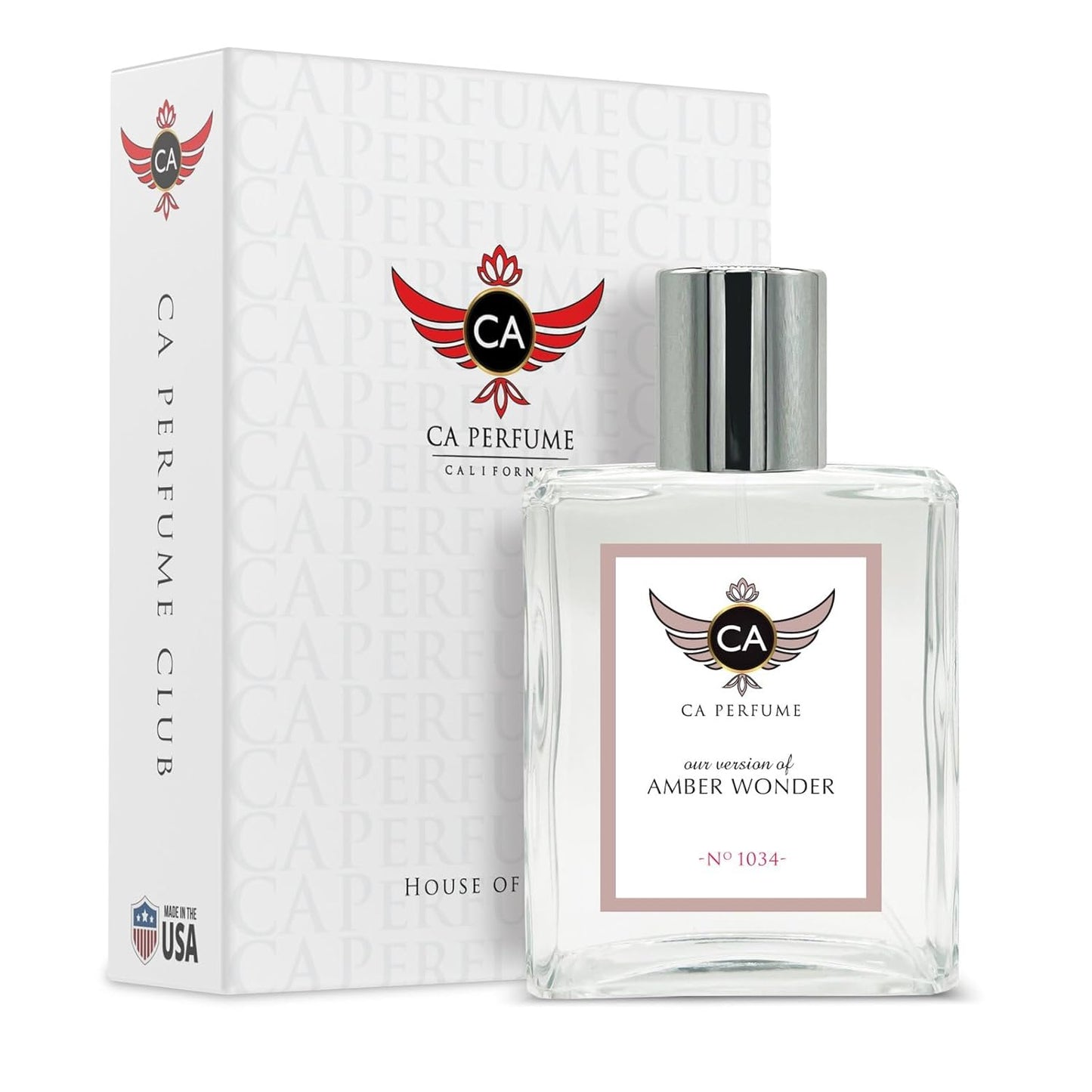 CA Perfume Impression of Amber Wonder for Women & Men Eau De Parfum Spray Long Lasting Oriental Amber Perfume (3.4 Fl Oz / 100ml)