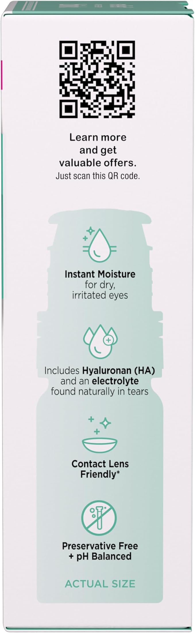 Blink Boost Preservative-Free Lubricating Eye Drops, Eye Care Drops for Dry Eyes, Instant Moisture for Dry Irritated Eyes & Comfort Throughout the Day, Contact Lens Friendly, 10 mL