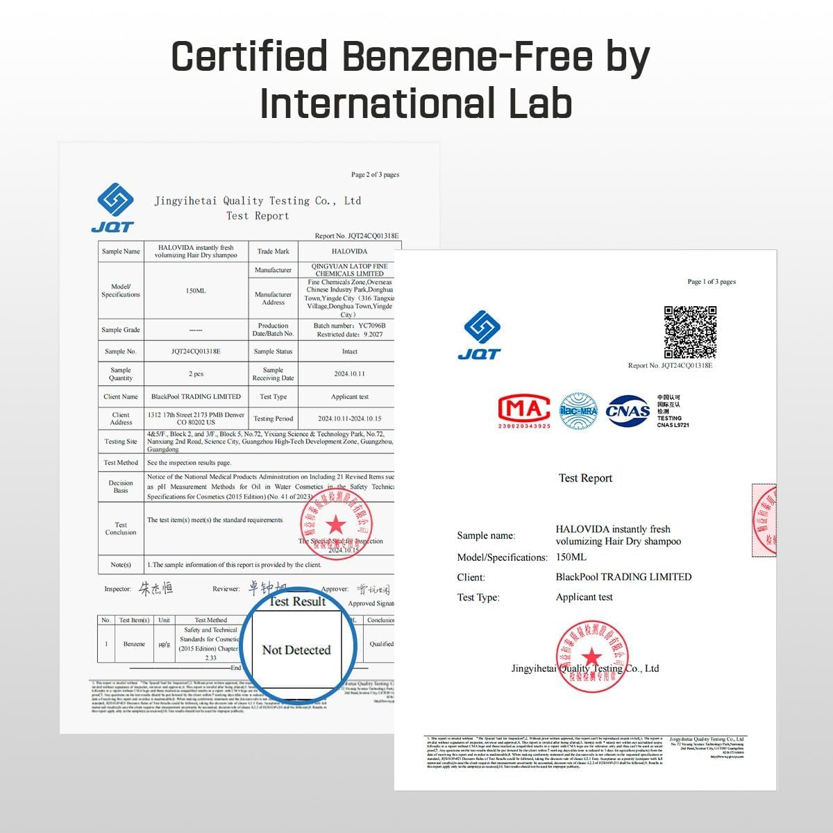 HALOVIDA Dry Shampoo for Women(5.07FL)