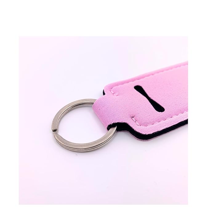 Set of 4 Lip Balms in Aloha Coconut Flavor from Chapstick, Plus Bonus Lip Balm Holder Keychain (Pink). Limited Edition Flavor from the Tropical Paradise Collection, Unique Gift Bundle from Tiny Seed