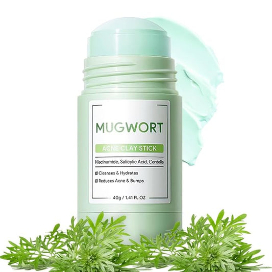 Clay Mask For Face, Vitamin C Face Masks with Turmeric and Kaolin Clay, Deep Cleansing Pores, Skincare Facial Mask for Refining Pores and Controlling Oil, (Mugwort)