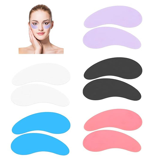 10 PCS Under Eye Patches, Reusable Eye Patches Silicone Patches Under Eye Mask Silicone Eye Patches Reusable Overnight for Dark Circles and Puffiness Effect to Reduce Wrinkles and Fine Lines Colorful