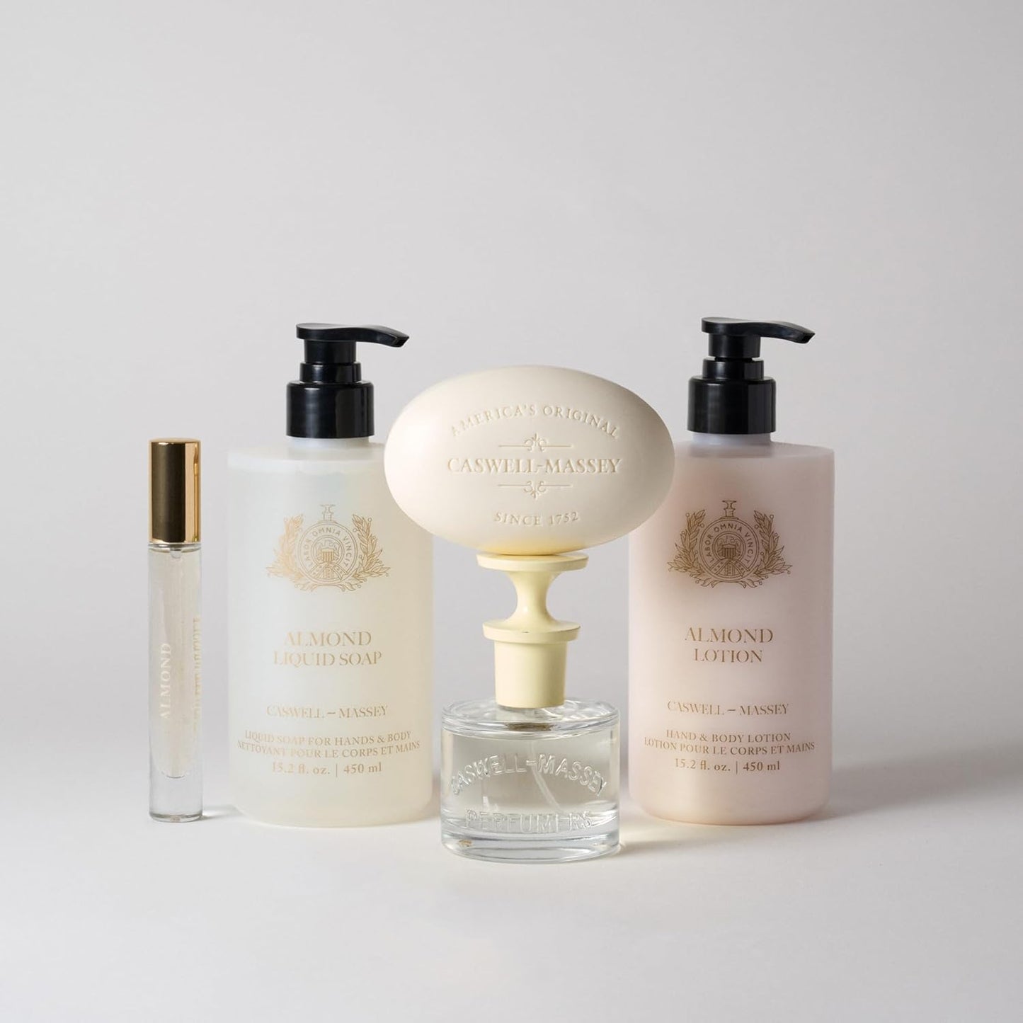 Caswell-Massey Almond Eau De Toilette Perfume Spray, Infused With Cherry, Salt & Tonka Bean, Fragrance for Women, Made in USA, 0.25 Ounces