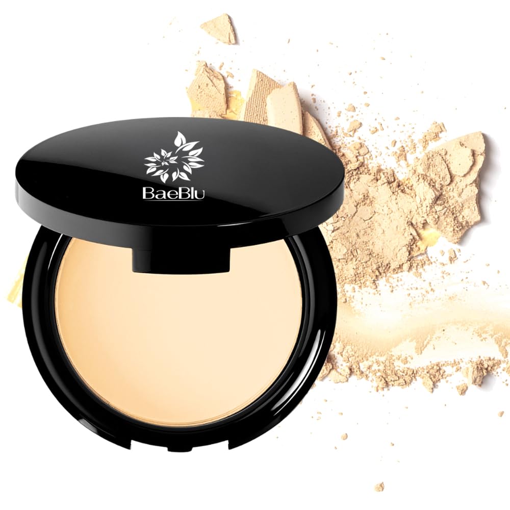 BaeBlu Organic Setting Powder | Non-Toxic, Vegan, Cruelty-Free, Talc-Free, Lightweight + Long Lasting for All Skin Types, Invisible Banana