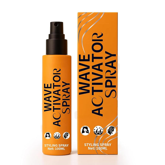 Wave Activator Spray for Natural Hair - Hydrating Curl Enhancer with Coconut Oil & Aloe Vera - Defines & Refreshes Wavy, Curly & Coily Hair