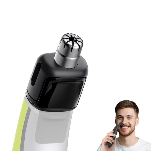 Nose and Ear Blade Replacement Head - Compatible with O Blade QP2734/QP2834/QP25XX/QP26XX/Pro 360 Precision Dual Blade, Waterproof, 360° Coverage, Rust Resistant Stainless Steel Easy Cleaning, 1 PC