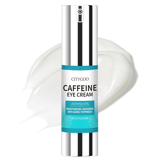 CITYGOO Caffeine Eye Cream for Puffiness: Eye Cream Reduce Dark Circles Wrinkles Fine Lines - Anti Aging Eye Cream