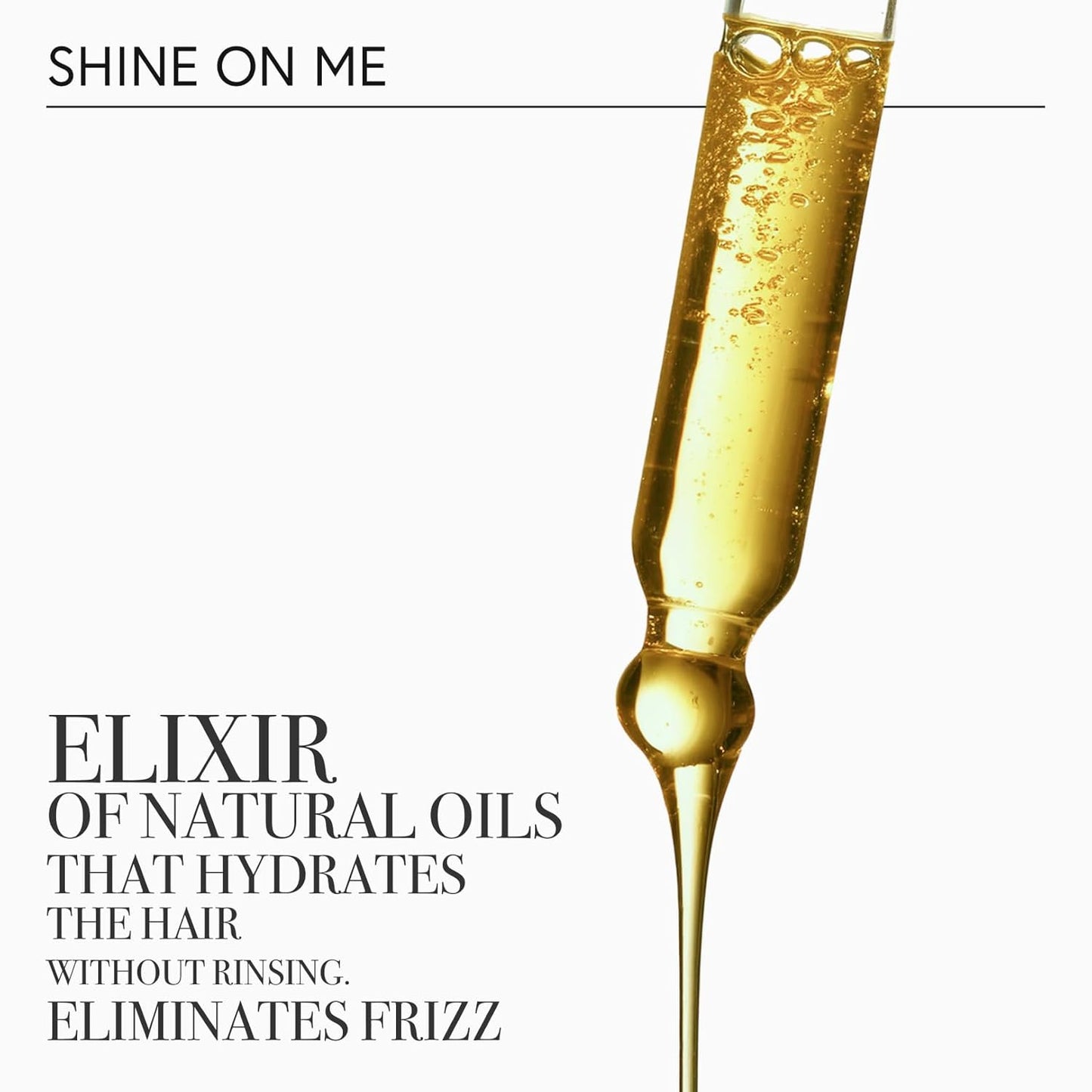 MONCHO MORENO - Shine On Me, Anti-Frizz Repairing Oil with Argan Oil, Moisturizing Treatment for Dry and Damaged Hair, Rejuvenates, Nourishes, Strengthens and Gives Shine to the Hair, Vegan - 50 ml