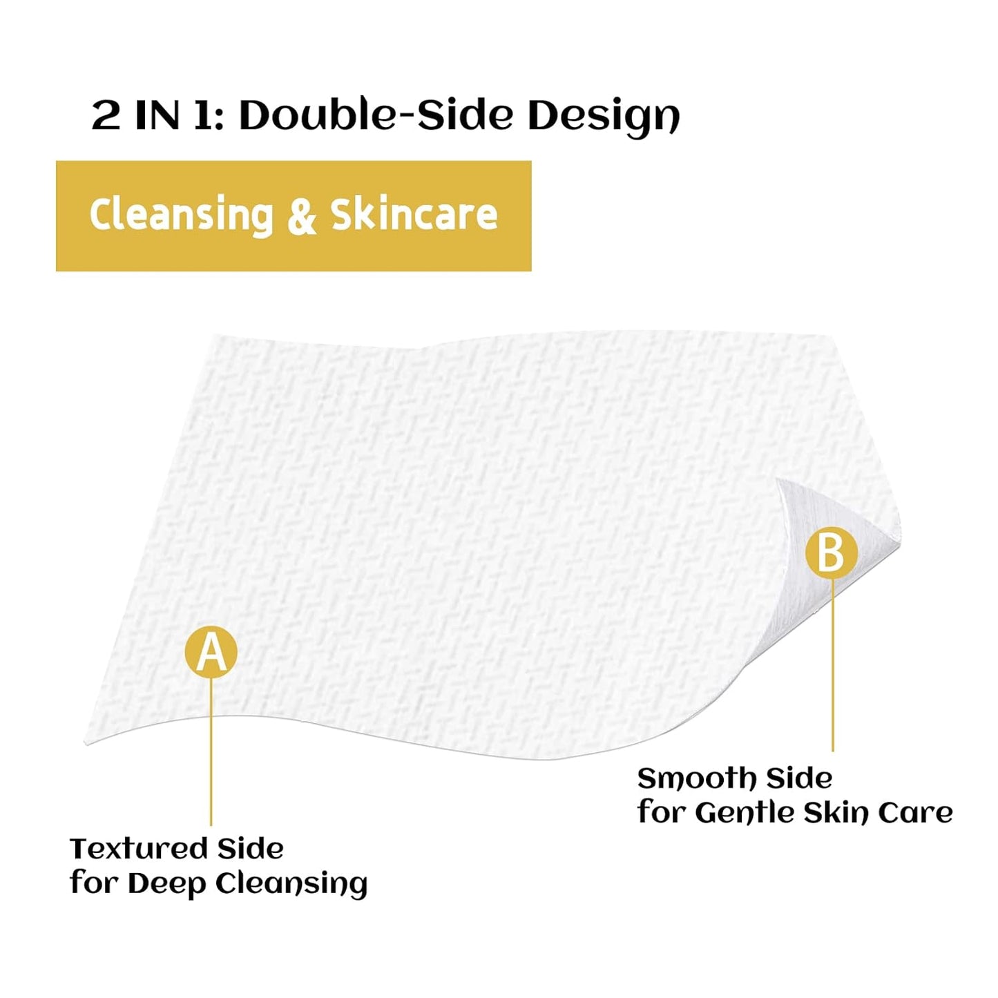 Disposable Face Towels 30 Count Extra Thick, Soft & Skin-Friendly Makeup Remover Wipes - Organic, Cruelty-Free, Degradable Dry Towels for Sensitive Skin