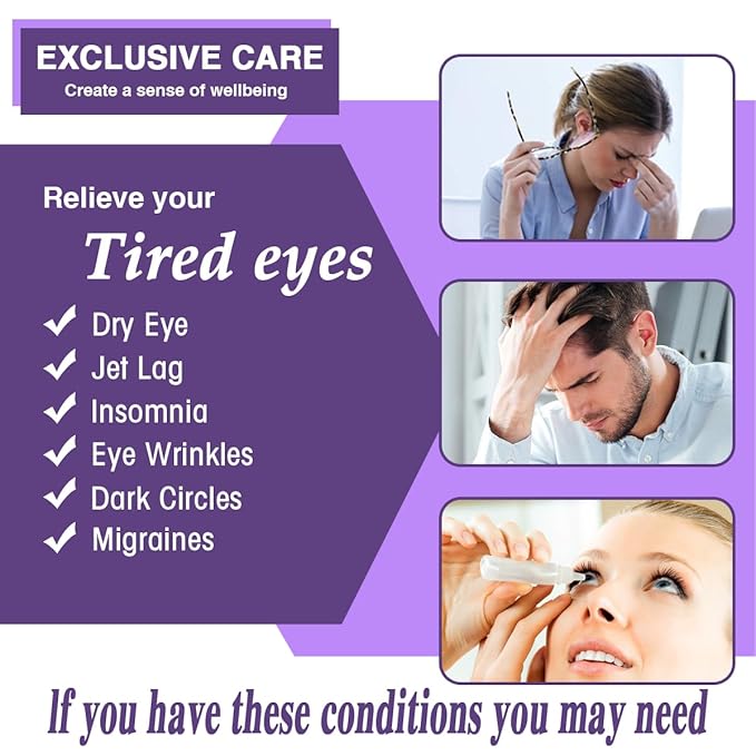 20 Packs Lavender Scented Steam Eye Mask, Heated Eye Mask for Dry Eyes & Relaxation, Self Heating Eye Compress for Sleep, Spa, Travel Essentials, Stress Relief Gifts for Women & Men, Stocking Stuffers