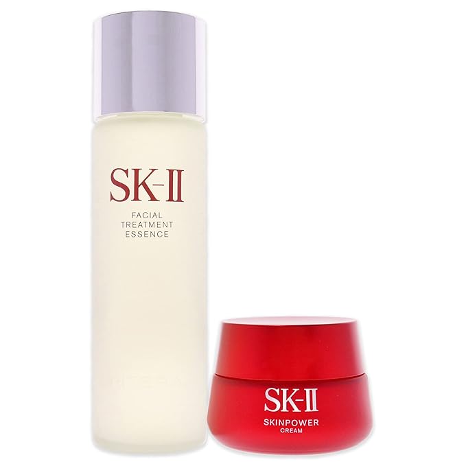SK-II Facial Treatment Essence And Skinpower Cream Set Unisex 2 Pc