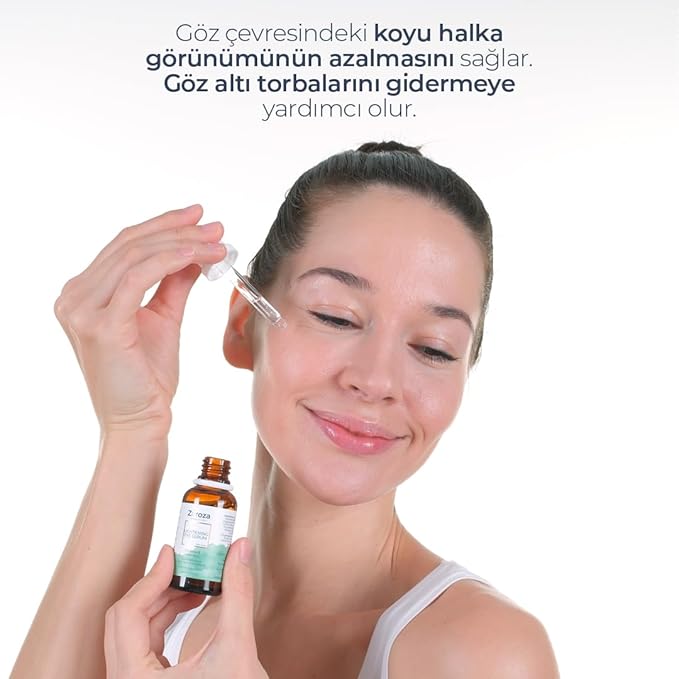 Lightening Serum – Caffeine & Vitamin C Under Eye Treatment for Dark Circles, Puffiness, Fine Lines – Hydrating & Brightening Eye Contour Serum – 30ml