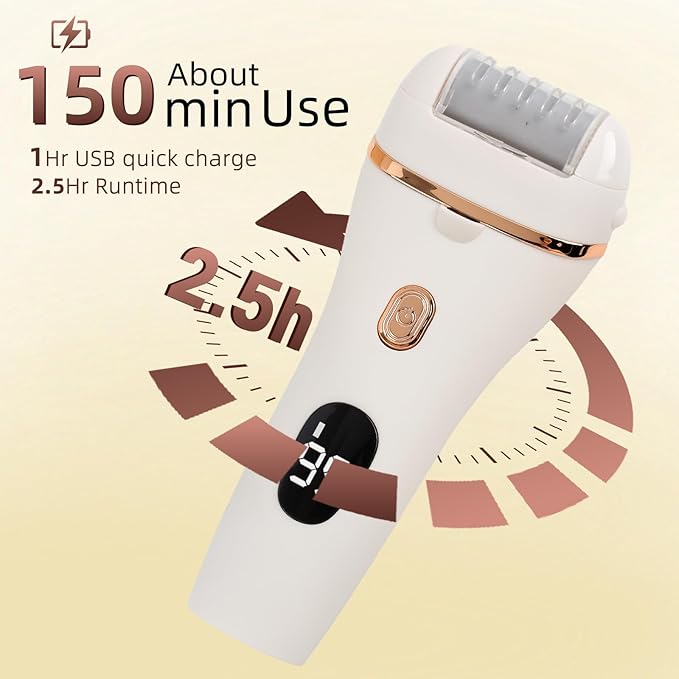 Electric Callus Remover for Feet, 17-in-1 Professional Pedicure Kit, Foot Scrubber Electric Foot File for Hard Cracked Dry Dead Skin, 3 Rollers, 2 Speed, Battery Display