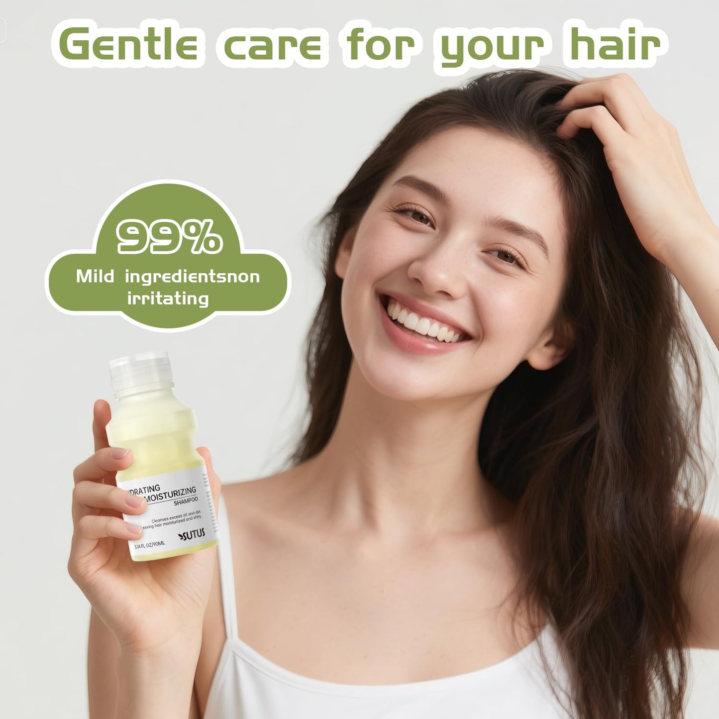 SUTUS Elvive Hyaluron Plump Hydrating Shampoo for Dehydrated, Dry Hair Infused with Hyaluronic Acid Care Complex, Paraben-Free, 3.04 Fl Oz for travel