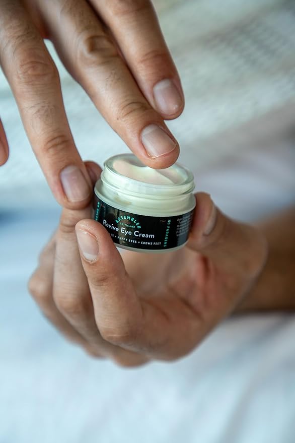 ASSEMBLED Revive Eye Cream (0.5oz), Multi-vitamin treatment w/Caffeine; Fragrance-Free; Paraben-Free