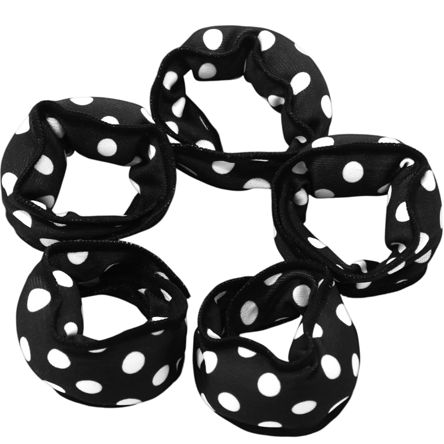 Bememo 40 Pieces Soft Curlers Hair Rollers Pillow Rollers for Hair Satin Sponge Curlers to Sleep in Overnight Heatless No Heat for Long Short Foam Rag Large Styling Tools(Black)