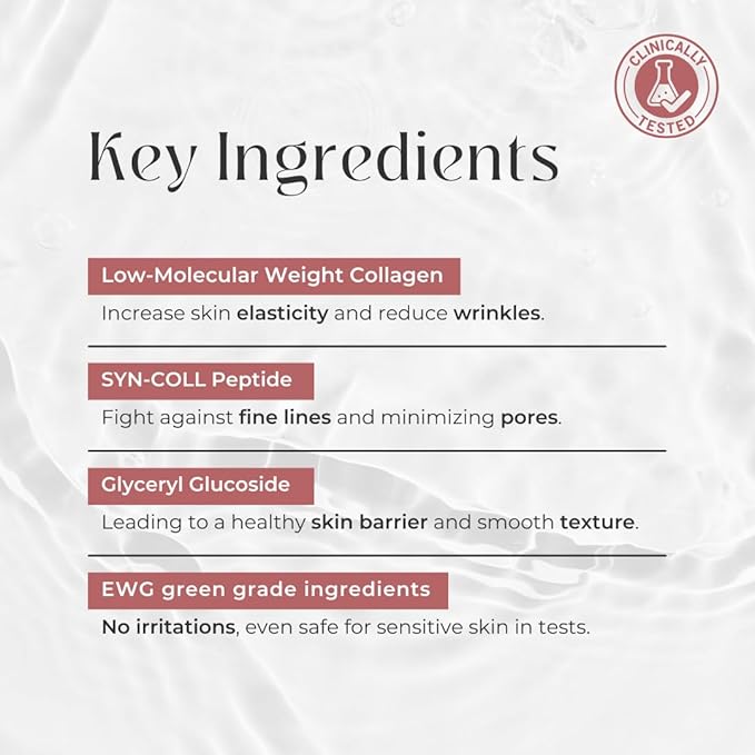 Bio Collagen Face Mask – Hydrating & Anti-Aging Korean Collagen Sheet Masks, Deep Hydration, Smooths Fine Lines, Overnight Face Mask for Radiant Skin (4 pcs)