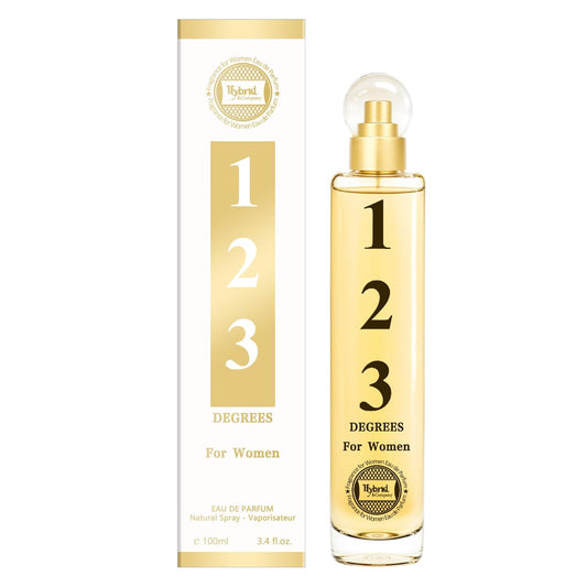 Hybrid & Company 123 Degrees For Women Eau De Parfum Natural Spray Vaporisateur 3.4 FL.OZ
