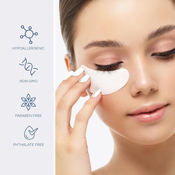 Hyaluronic Acid and Collagen Under Eye Patches - Anti-aging, Reduces Eye Bags & Wrinkles, Firming & Hydrating Eye Pads - Cruelty Free Korean Skin Care - All Skin Types - 5 Pairs