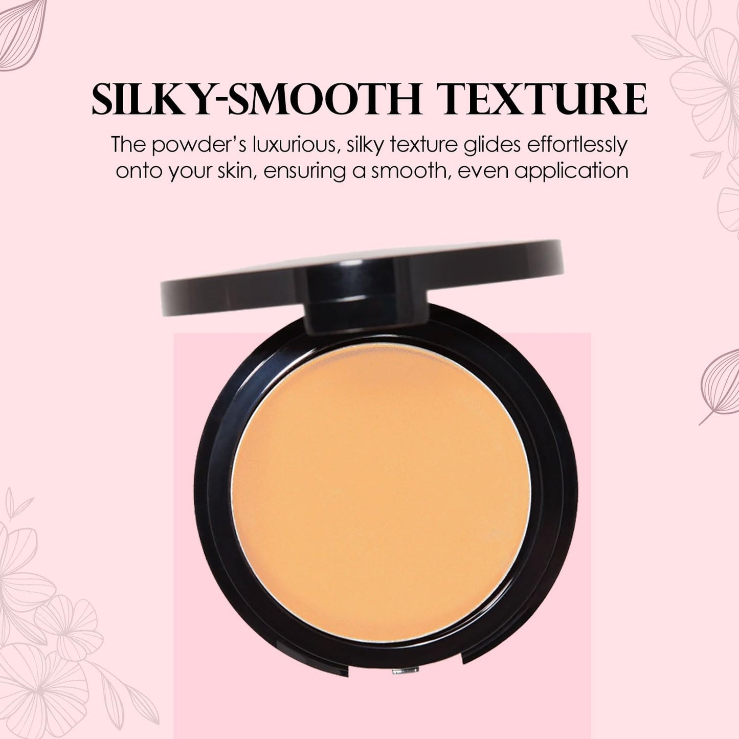 Vera Moore Matte Pressed Powder, Makeup Setting Compact Powder, Face Powder for Full Coverage with Flawless Finish, Shine, Matte Finish for All Skin Types (Buff, 12.5g)