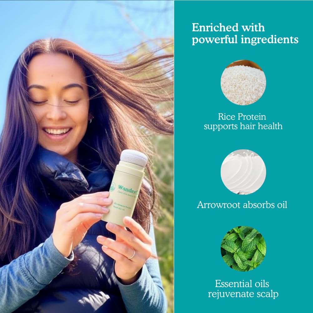 Dry Shampoo Powder | Non-aerosol | Volumize & Instantly Refresh | 300+ Uses | Travel-friendly | Made in USA | All Hair Types