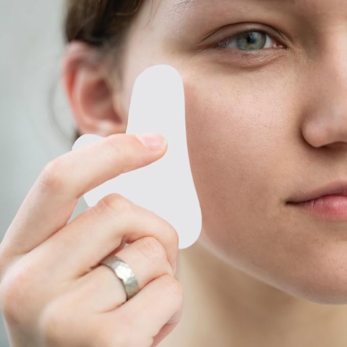 Earth & I Gua Sha Facial Tools, Guasha Tool for Face, Face Massager Tool Skin Care Tools for Face, Jawline Shaper Lymphatic Drainage Massager Face Tool, Face Sculping Tool, 2 Piece