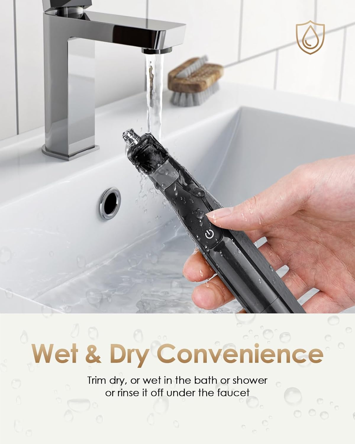 Nose and Ear Blade Replacement Head - Compatible with O Blade QP2734/QP2834/QP25XX/QP26XX/Pro 360 Precision Dual Blade, Waterproof, 360° Coverage, Rust Resistant Stainless Steel Easy Cleaning, 1 PC