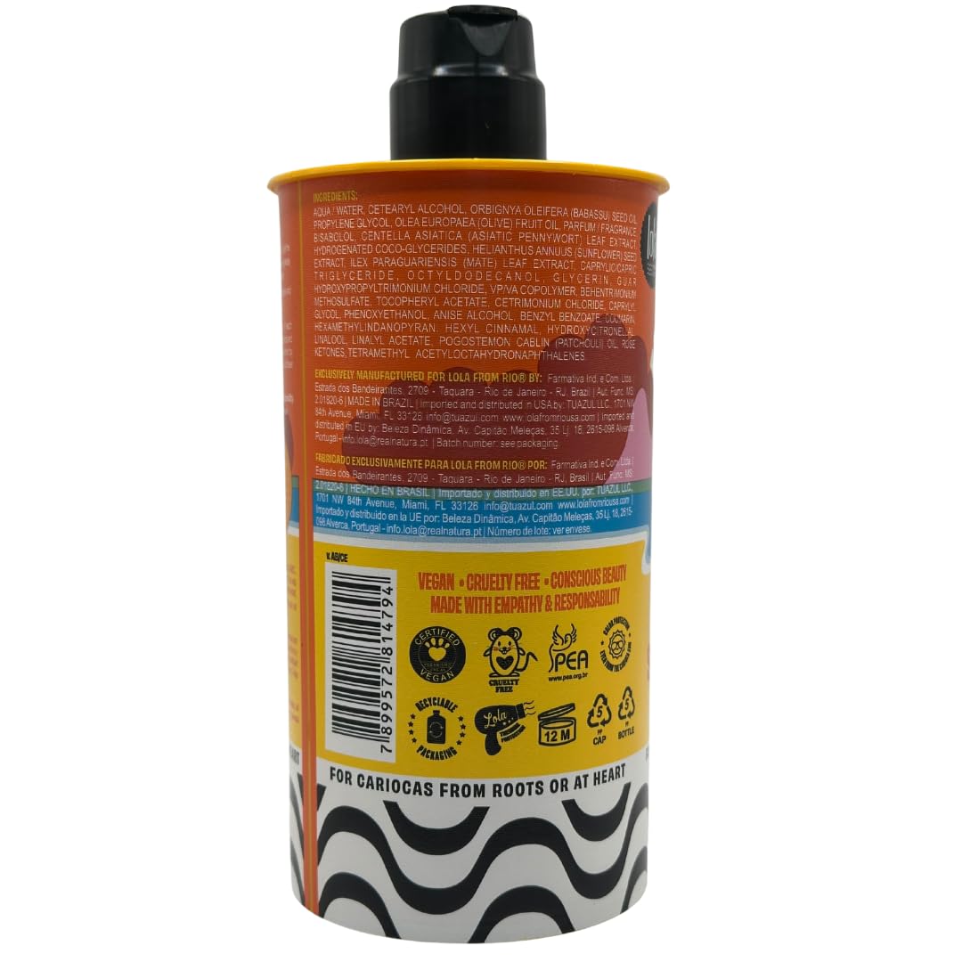 Lola From Rio - Ela E Carioca - 3ABC Curl-Defining Cream, Boost hydration, Minimize Frizz, Provide Soft, Flexible Control for 3ABC Curl Type 17.64 Fl Oz