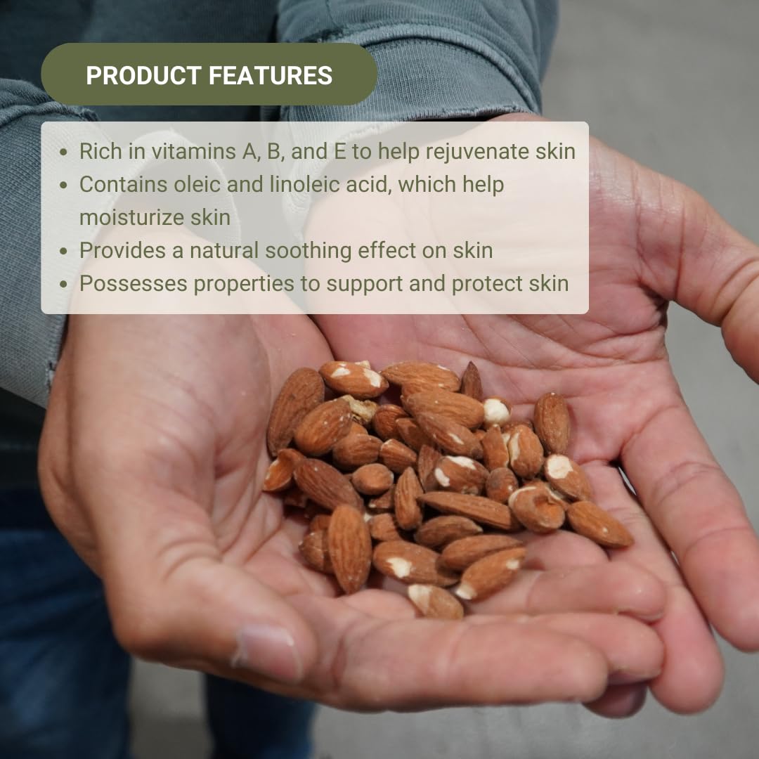 Sweet Almond Oil - for Skin and Hair - Carrier Oil for Essential Oils Mixing - From EIR Oils' Farm in Mallorca, Spain - 1 Gallon