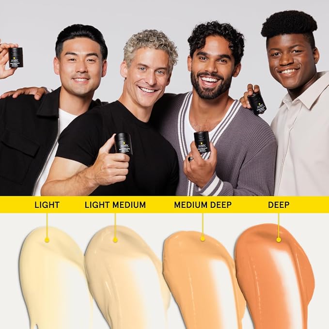 Lumin Instant Dark Circle Corrector for Men (Not A Concealer), Brightens Eyes, Reduce Dark Circles, Puffiness, Under Eye Men Makeup, Men's Eye Cream, Perfect for Medium-Deep Skin Tones, 20mL