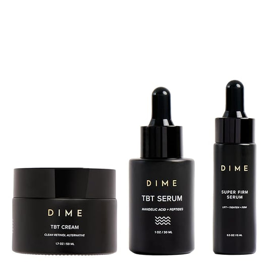 DIME Beauty TBT Cream (1.7 oz) + TBT Serum (1.7oz) + Super Firm Facial Serum (0.50 oz)