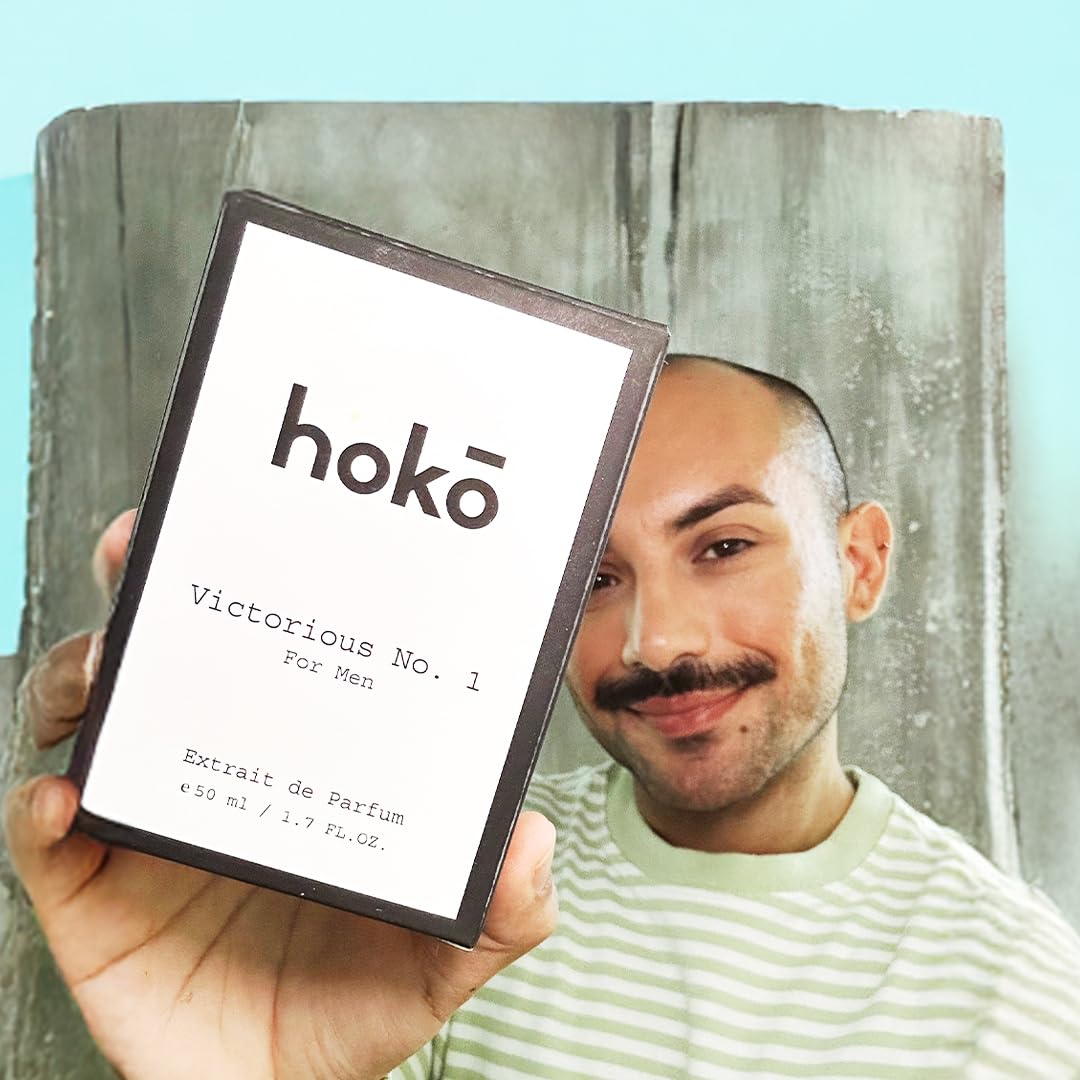 HOKO Cologne for Men - Victorious No. 1 – Pineapple Musk, Bergamot, Oakmoss, Extrait de Parfum, 1.7 Oz | Long - Lasting Mens perfume, Paraben Free