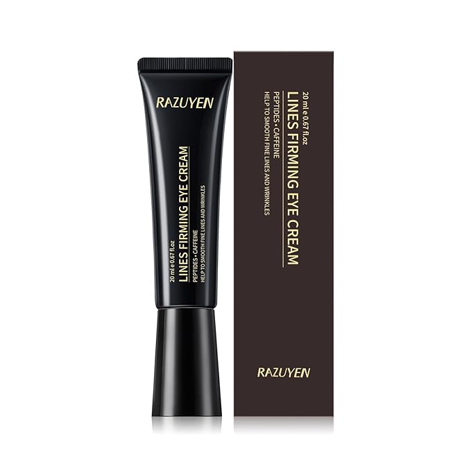 Under Eye Cream For Dark Circles, Puffiness and Wrinkles, Hyaluronic Acid + Peptide + Caffeine Eye Cream Anti Aging, Hydrating Eye Care, 20ml/0.67 fl oz