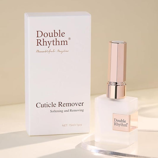 Double Rhythm Cuticle Remover Cuticle Softener for Nail Care,Hydrating, Softener Cream for Dry Manicures,Brittle Nails,Hang Nails + Dry Cuticles 0.5 Fl Oz