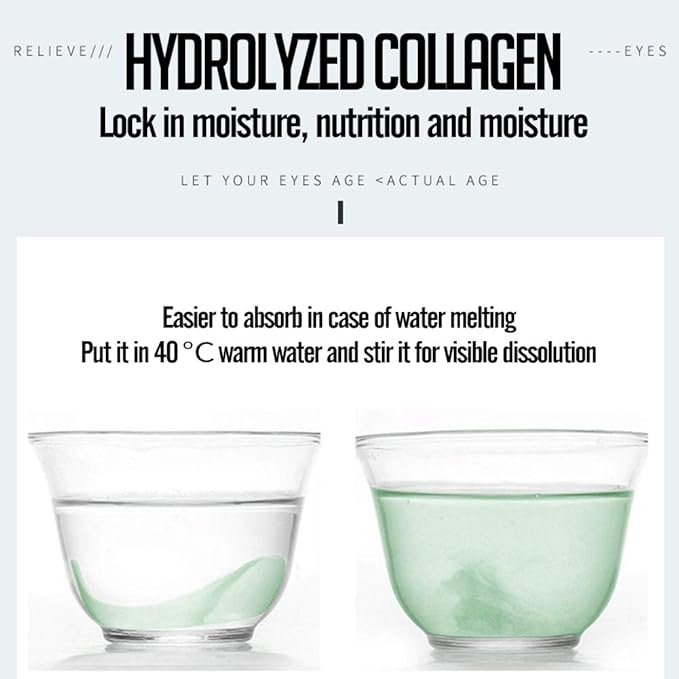 Under Eye Mask, Collagen Eye Mask, Eye Gel Pads, Green Tea Under Eye Patches, Firming Eye Mask, 30 Pairs Collagen Eye for Eye Moisturizing, Dark Circles, Wrinkles, Fine Lines, Under Eye Bags