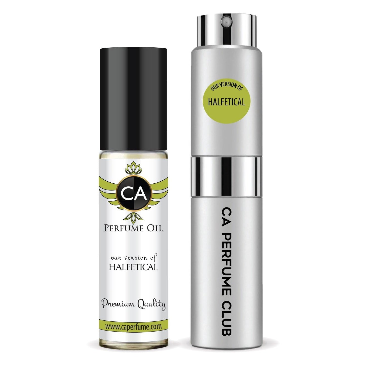 CA Perfume Duo Impression of Halfetical For Women And Men Perfume Layering Set Long Lasting Travel Size EDP + Body Oil Roll-On Bottle 0.27 Fl Oz+0.33 Fl Oz